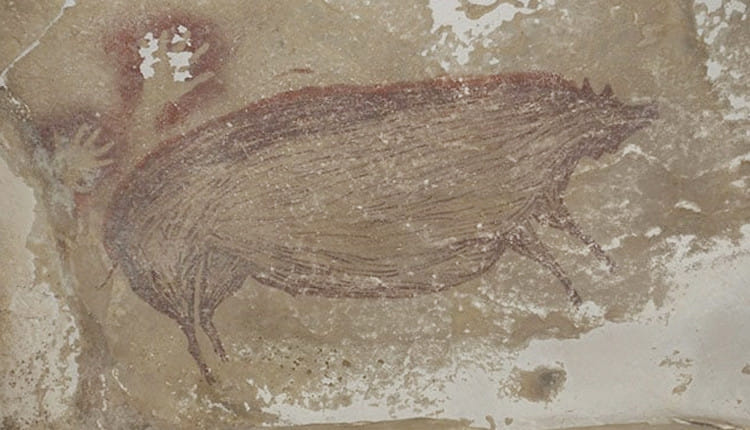 இந்தோனேசியாவில் பழமையான குகை ஓவியம் கண்டுபிடிப்பு: 45,500 ஆண்டுகளுக்கு முன் வரையப்பட்ட ஓவியம் என தகவல்